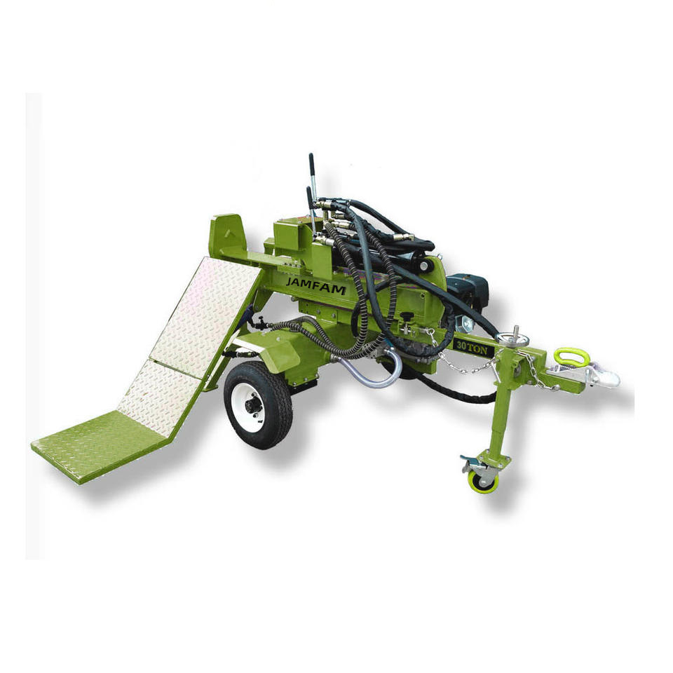 JF-LS30T610 30Ton 7HP Gasoline Engine 5inches Ram Hydraulic Log Splitter With Lift